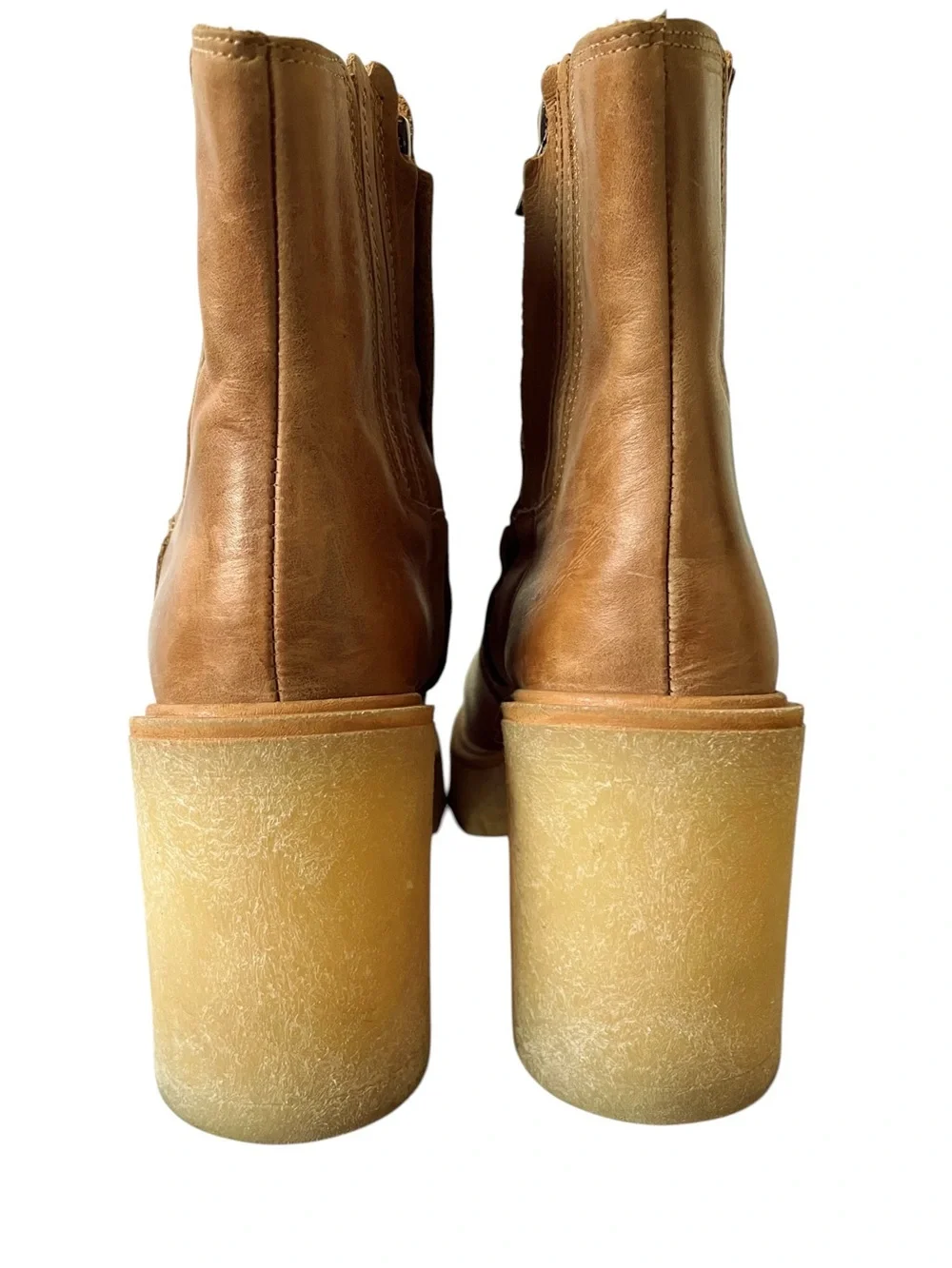 Free People James Leather Chelsea Boots 37